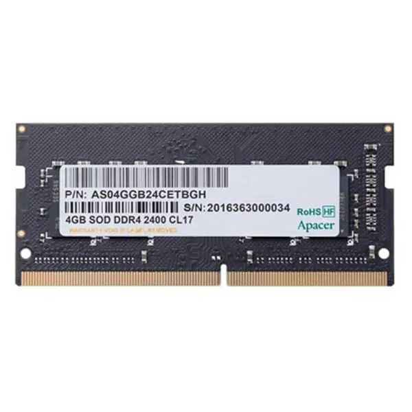 رم لپ تاپ DDR4 تک کاناله 2400 مگاهرتز اپیسر ظرفیت 4 گیگابایت Apacer DDR4 2400MHz Single Channel Laptop RAM 4GB
