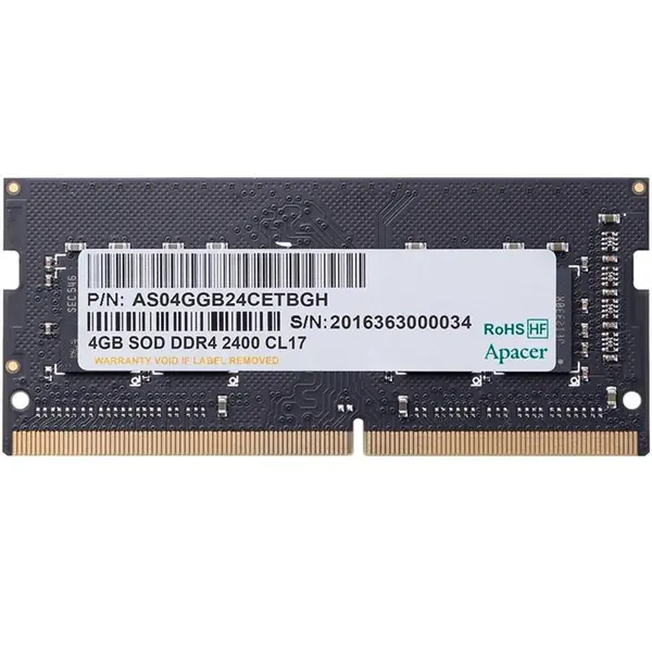 رم لپ تاپ DDR4 تک کاناله 2400 مگاهرتز اپیسر ظرفیت 4 گیگابایت Apacer DDR4 2400MHz Single Channel Laptop RAM 4GB