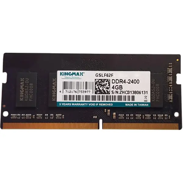 رم لپ تاپ DDR4 تک کاناله 2400 مگاهرتز کینگ مکس ظرفیت 4 گیگابایت Kingmax DDR4 2400MHz Single Channel Laptop RAM 4GB