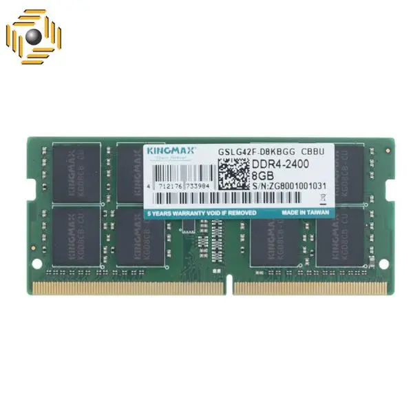 رم لپ تاپ DDR4 تک کاناله 2400 مگاهرتز کینگ مکس ظرفیت 8 گیگابایت Kingmax DDR4 2400MHz Single Channel Laptop RAM 8GB