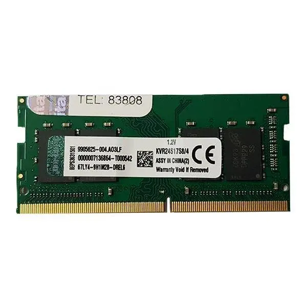 رم لپ تاپ DDR4 تک کانال 2400 مگاهرتز CL17 کینگستون مدلR008 ظرفیت 4 گیگابایت - - 2