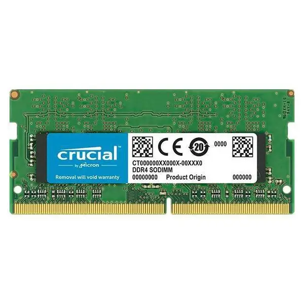 رم لپ تاپ کروشیال مدل DDR4 2400MHz ظرفیت 8 گیگابایت Crucial DDR4 2400MHz SODIMM RAM - 8GB