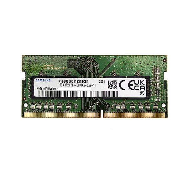 رم لپتاپ DDR4 تک کاناله 3200 مگاهرتز CL22 سامسونگ مدل PC4-25600 ظرفیت 16 گیگابایت -