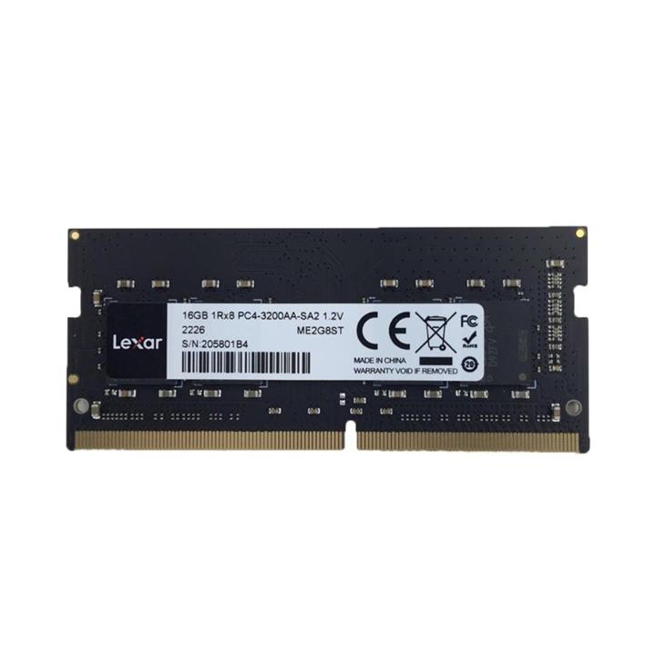 رم لپتاپ DDR4 دو کاناله 3200 مگاهرتز CL22 لکسار مدلLD4S016Gظرفیت 16 گیگابایت -