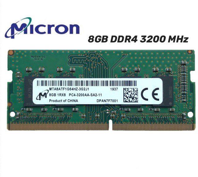 رم لپ تاپ میکرون مدل DDR4 3200MHz ظرفیت 8 گیگابایت