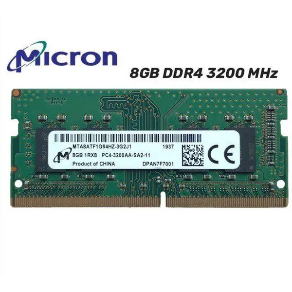 رم لپ تاپ میکرون مدل DDR4 3200MHz ظرفیت 8 گیگابایت