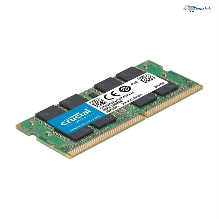 رم لپ تاپ DDR4 دو کاناله 3200 مگاهرتز SO-DIMM کروشیال ظرفیت 32 گیگابایت Crucial 32GB DDR4 3200MHZ 1.2V Laptop Memory