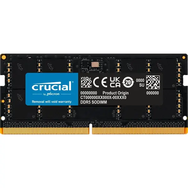 رم لپ تاپ کروشیال با ظرفیت 32 گیگابایت رم لپ تاپ DDR5 تک کاناله 4800 مگاهرتز CL40 کروشیال مدل CT32 ظرفیت 32 گیگابایت