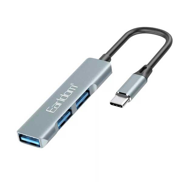 هاب تایپ سی ارلدام Earldom 3in1 Usb-C Hub ET-Hub10