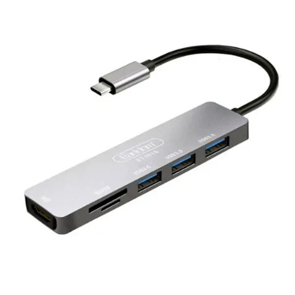 هاب و کارت خوان تایپ سی ارلدام Earldom ET-W18 Type-C Hub