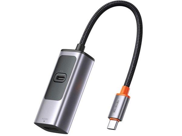 هاب تایپ‌سی با دو پورت مک‌دودو MCDODO USB-C 3.0 PD100W+HDMI 8K HU-113