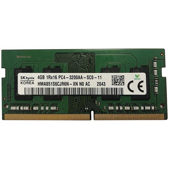 رم لپ تاپ میکرون مدل Micron DDR4 3200MHZ ظرفیت 4 گیگابایت Micron 4GB PC4-3200MHz SoDimm Notebook RAM