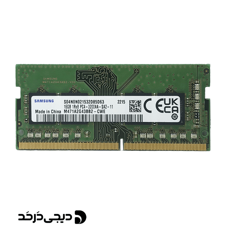 رم لپ تاپ RAM SAMSUNG 16GB 3200 DDR4 STOCK