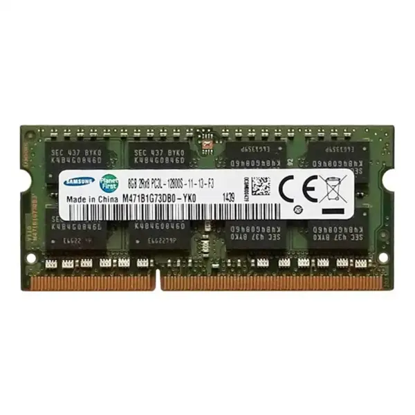 رم لپ تاپ سامسونگ ram samsung 8G pc3l-12800 1600mhz SAMSUNG 8GB PC3L-12800S SoDimm Notebook RAM Memory Module M471B1G73DB0 - 3