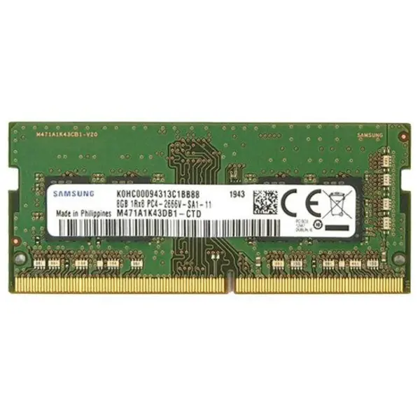رم لپ تاپ سامسونگ با حافظه ۸ گیگابایت و فرکانس ۲۶۶۶ مگاهرتز SAMSUNG DDR4 8GB 2666Mhz 1.2V Laptop Memory