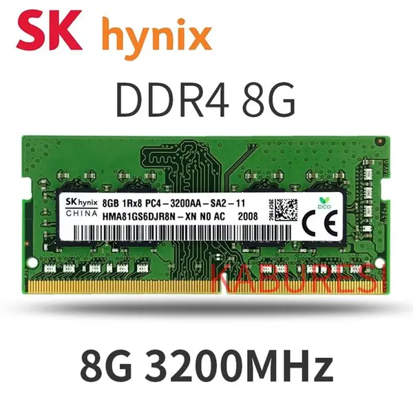 رم لپ تاپ اس کی هاینیکس مدل SK hynix DDR4 3200 MHz ظرفیت 8 گیگابایت - 2