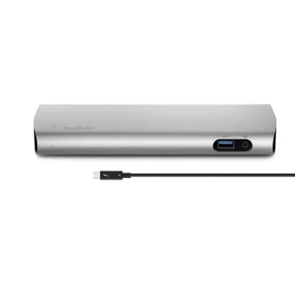 داک هابThunderbolt 3 بلکین مدل F4U095vf داک بلکین Thunderbolt 3 Express Docking Station به همراه یک متر کابل اتصال
