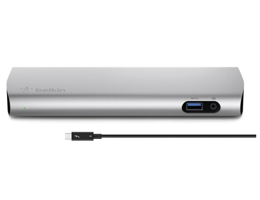 داک هابThunderbolt 3 بلکین مدل F4U095vf داک بلکین Thunderbolt 3 Express Docking Station به همراه یک متر کابل اتصال