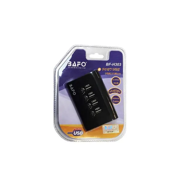 هاب USB 2.0 چهار پورت بافو مدل BF-H303 -