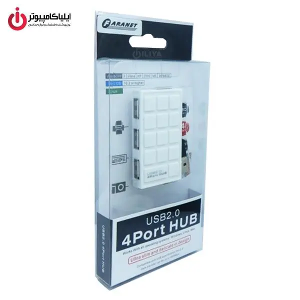 هاب USB2 چهار پورت فرانت مدل FN-U2H400 Faranet FN-U2H400 4Port USB2 Hub