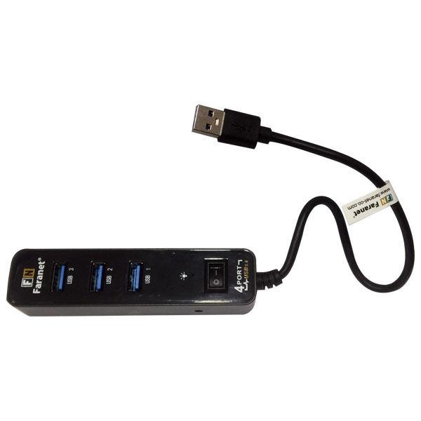 هاب USB 3.0 چهار پورت فرانت مدل FN-U3H403S FARANET FN-U3H403S 4Port USB 3.0 Hub