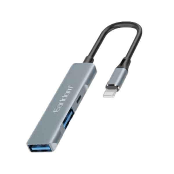 هاب لایتنینگ ۳ پورت USB3.0 ارلدام مدل HUB11