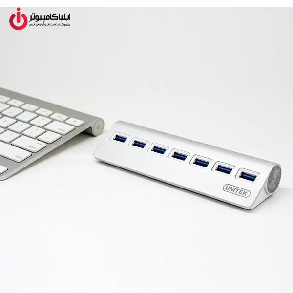 هاب USB 3.0 هفت پورت با قابلیت شارژ یونیتک مدلY-3187 Unitek Y-3187 7Port USB 3.0 Charging Hub