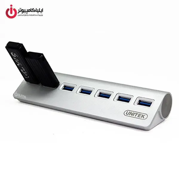 هاب USB 3.0 هفت پورت با قابلیت شارژ یونیتک مدلY-3187 Unitek Y-3187 7Port USB 3.0 Charging Hub