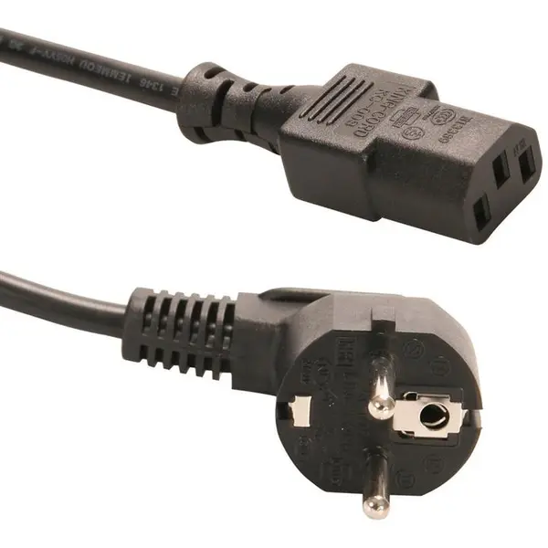 کابل برق سه پین منبع تغذیه کامپیوتر دی-نت طول 10 متر D-net 3-Pin Power Cable 10M - 4