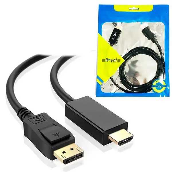 کابل تبدیل 1.8 متری Display To HDMI رویال Royal
