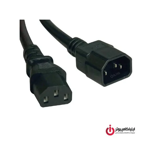 کابل برق سه پین منبع تغذیه کامپیوتر دی-نت طول 1.8 متر D-net Power Cable 3-Pin 1.8M - 4
