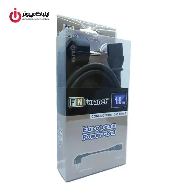 کابل برق سه پین منبع تغذیه کامپیوتر دی-نت طول 1.8 متر D-net Power Cable 3-Pin 1.8M - 2