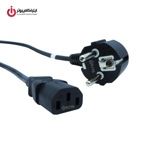 کابل برق سه پین منبع تغذیه کامپیوتر دی-نت طول 1.8 متر D-net Power Cable 3-Pin 1.8M