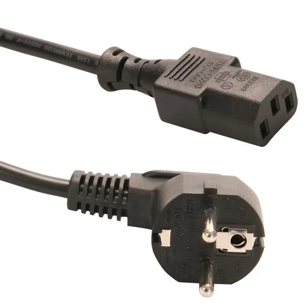 کابل برق سه پین منبع تغذیه کامپیوتر دی-نت طول 1.8 متر D-net Power Cable 3-Pin 1.8M - 5