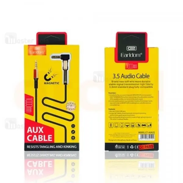 کابل انتقال صدا 3.5 میلی متری ارلدام مدل ET-AUX21 به طول 1 متر Earldom ET-AUX21 3.5mm Audio Cable 1m - 3