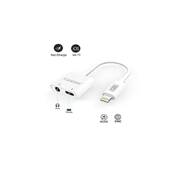مبدل لایتنینگ به جک 3.5 میلی متری/لایتنینگ ارلدام مدل ET-OT16 -