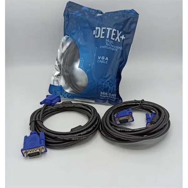 کابل 3 متری VGA برند DETEX Detex Plus VGA Cable 3M