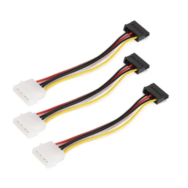 کابل تبدیل برق 4 پین به SATA مدل TKC بسته 3 عددی - - 5