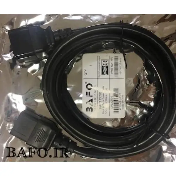 کابل برق بک تو بک ضخیم بافو | کابل Back To Back C13-C14 Bafo
