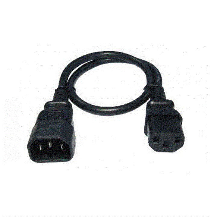 کابل برق بک تو بک بافو مدل C14-C13 به طول 1 متر Bafo C14 to C13 3Cx1mm Power Extension cable 1m