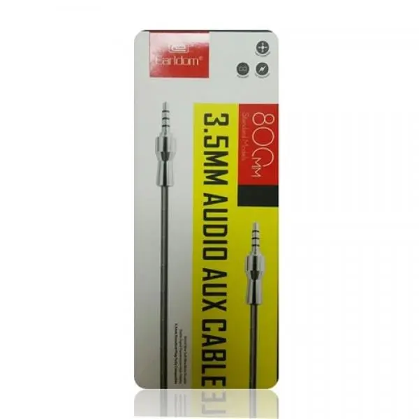 کابل صدا ارلدام Earldom Audio Cable ET-AUX16 0.8M Earldom ET-AUX16 3.5mm Audio Cable 0.8m - 3