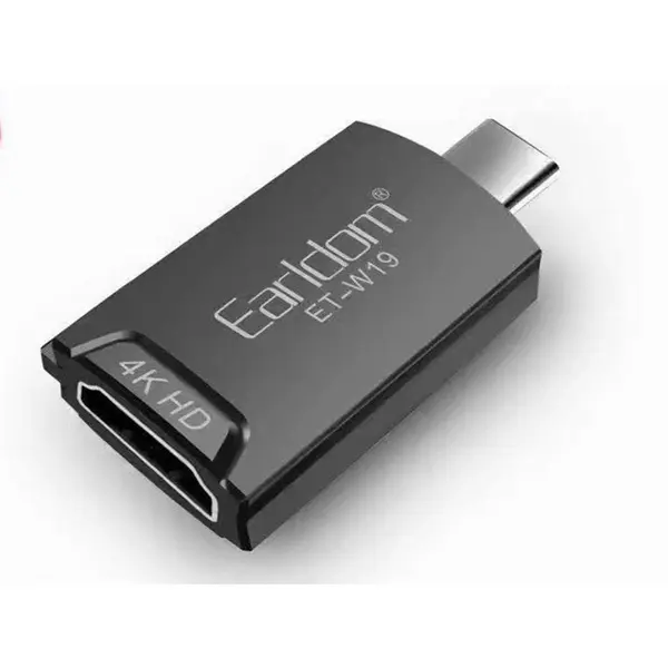 مبدل تایپ سی به اچ دی ام آی ارلدام Earldom ET-W19 Type-C to HDMI 4K/HD Converter - 2