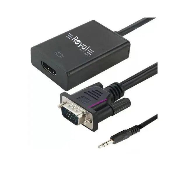 کابل و مبدل تبدیل HDMI به VGA رویال