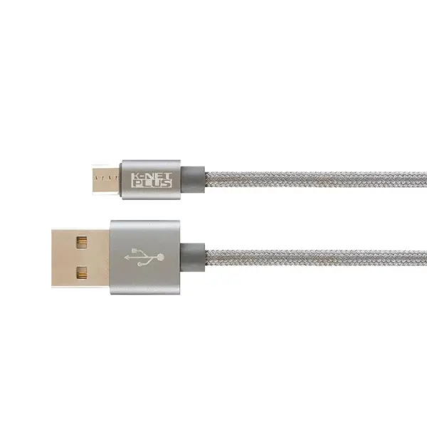کابل Micro USB کنفی کی نت پلاس مدل KP-C3003 به طول 1.2متر KNETPLUS KP-C3003 Micro USB Braided Cable 1.2m - 3