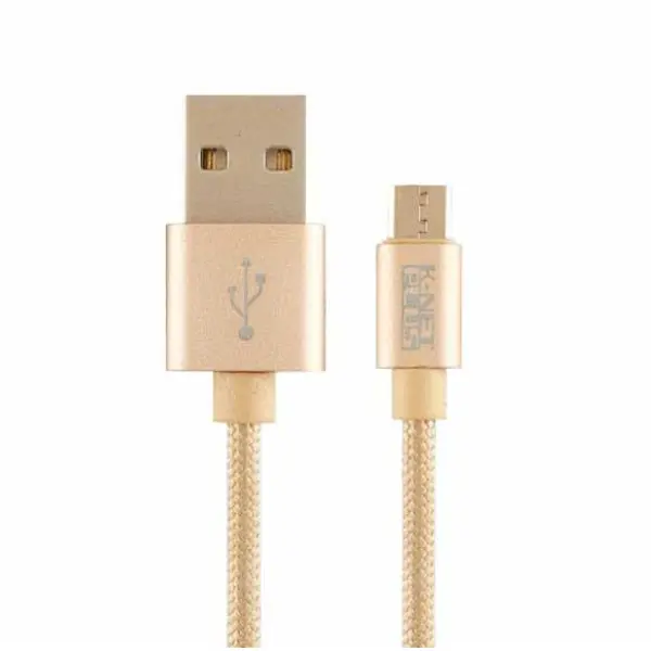 کابل Micro USB کنفی کی نت پلاس مدل KP-C3003 به طول 1.2متر KNETPLUS KP-C3003 Micro USB Braided Cable 1.2m - 5