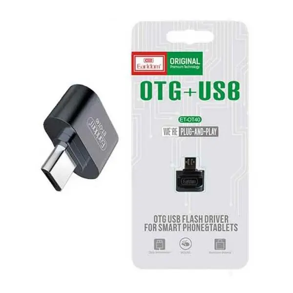 مبدل MicroUSB به USB OTG ارلدام مدل ET-OT40