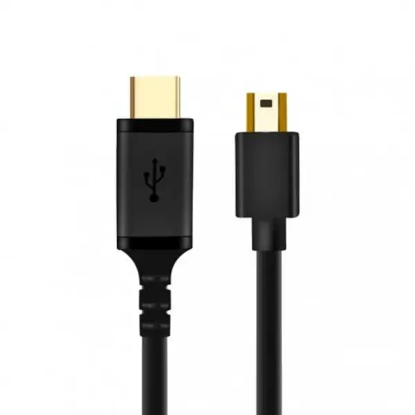 کابل miniUSB کی نت پلاس مدل KP-C2007 طول 1.2 متر Knet Plus KP-C2007 1.2m Type-C to miniUSB Cable - 2