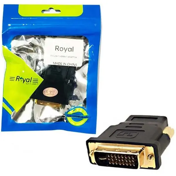 کابل و مبدل تبدیل  Royal DVI  To HDMI F(24 1)