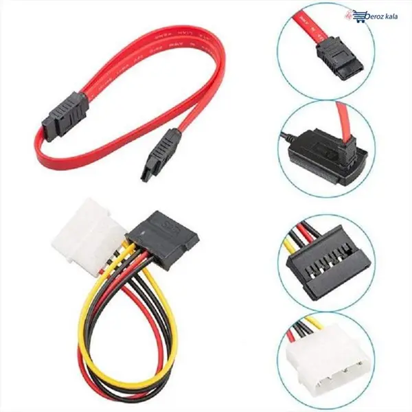 کابل و مبدل تجهیزات تبدیل هارد SATA/IDE به USB2.0 مدل HI-SPEED مجموعه 3عددی - 2