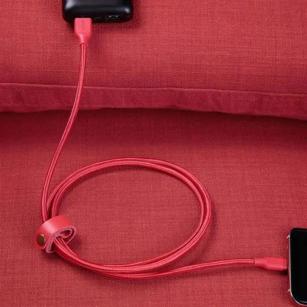 کابل تبدیل USB به لایتنینگ کی نت پلاس کابل شارژ اپل مدل 01 طول 1.2 متر Aukey CB-AC1 Braided Nylon USB 3.1 USB A To USB C Cable 1.2 meter - 4